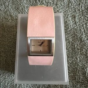 DKNY Light Pink Leather Watch